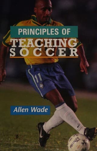 Tapa de Principles of teaching soccer