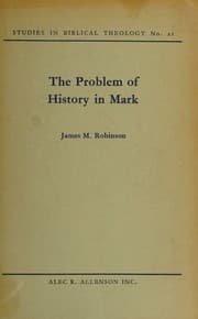 Tapa de The Problem of History in Mark