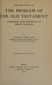 Tapa de Problem of the Old Testament Considered with Reference to Recent Criticism