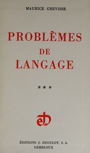Tapa de Problems De Langage