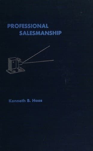 Tapa de Professional salesmanship