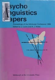 Tapa de Psycho Linguistic Papers