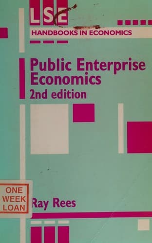 Tapa de Public enterprise economics