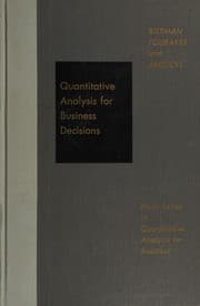 Tapa de Quantitative analysis for business decisions