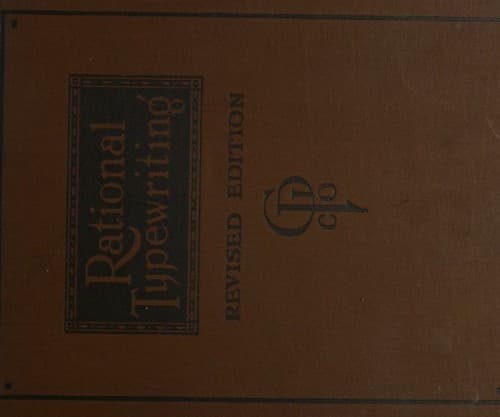Tapa de Rational typewriting