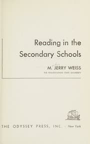 Tapa de Reading in the secondary schools