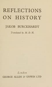 Tapa de Reflections on history
