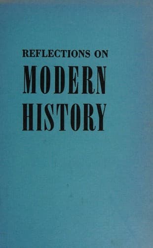 Tapa de Reflections on modern history