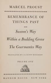 Tapa de Remembrance of Things Past, Volume 1