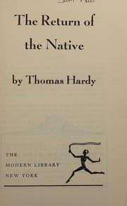 Tapa de The Return of the Native, 1954, The Modern Library, 507 pages.