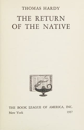 Tapa de Return of the Native