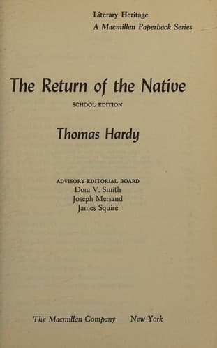 Tapa de The Return Of The Native