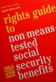 Tapa de Rights guide to non-means-tested social security benefits