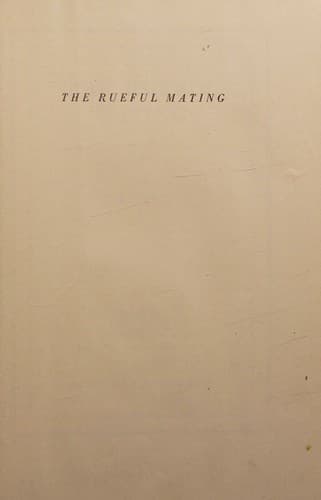 Tapa de The rueful mating