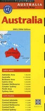 Tapa de Periplus Travel Maps 2005/2006 Australia