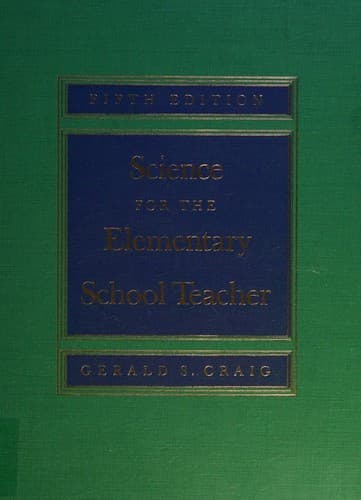 Tapa de Science for the elementary school teacher