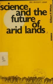 Tapa de Science and the future of arid lands