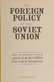 Tapa de Second Edition of the Foreign Policy of the Soviet Union