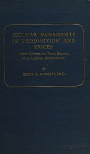Tapa de Secular movements in production and prices