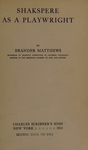 Tapa de Shakespere as a Playwright