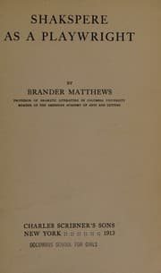 Tapa de Shakespere as a Playwright