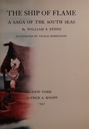 Tapa de The Ship of Flame a Saga of the South Seas w/ illsutrations by Nicolas Mordvinoff