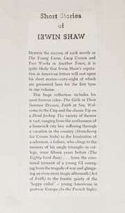 Tapa de Short Stories Of Irwin Shaw