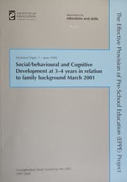 Tapa de Social/Behavioural and Cognitive Development at 3-4 Years in Relation to Family Background
