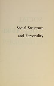 Tapa de Social structure and personality