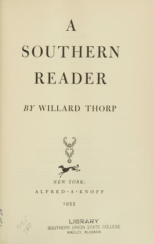 Tapa de A Southern Reader