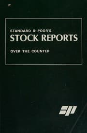 Tapa de standard & poor's stock reports over the counter