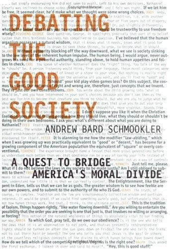 Tapa de Debating the good society