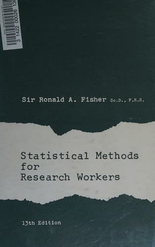 Tapa de Statistical Methods for Research Workers (13th Ed)