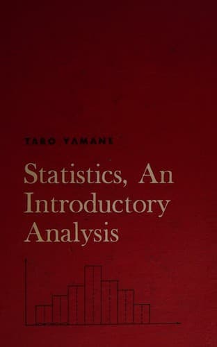 Tapa de Statistics, an introductory analysis
