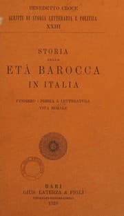 Tapa de Storia Dell'eta Barocca In Italia