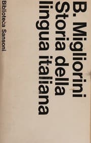 Tapa de Storia Della Lingua Italiana