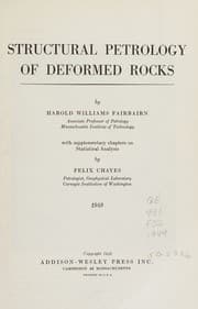 Tapa de Structural petrology of deformed rocks