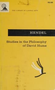 Tapa de Studies in the philosophy of David Hume
