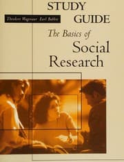 Tapa de Study guide for The basics of social research