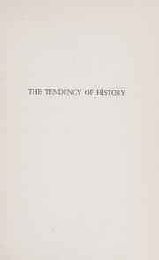 Tapa de The tendency of history