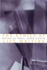 Tapa de Ethics of Life Writing