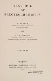 Tapa de Textbook of Electrochemistry
