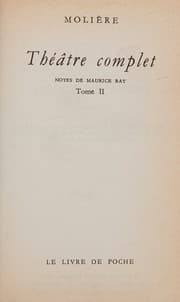 Tapa de Theatre complet. Notes de Maurice Rat. Tome II.