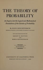 Tapa de The theory of probability, an inquiry into the logical and mathematical foundations of the calculus of probability