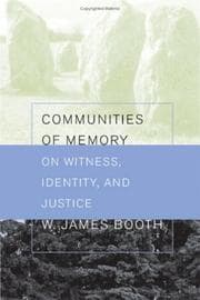 Tapa de Communities of memory