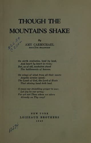 Tapa de Though the Mountains Shake