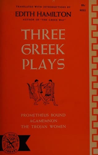 Tapa de Three Greek Plays Prometheus Bound Agame