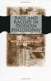 Tapa de Race and racism in modern philosophy