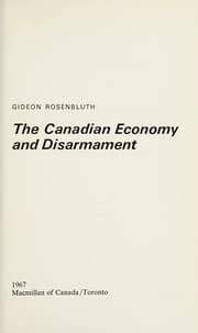 Tapa de The Canadian economy and disarmament