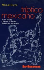 Tapa de Triptico Mexicano Juan Rulfo Carlos Fuentes Salvador Elizondo
